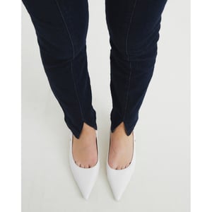 River Island Womens Slim Jeans Indigo High Rise Split Hem