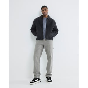 River Island Mens Straight Jeans Grey Leg Carpenter