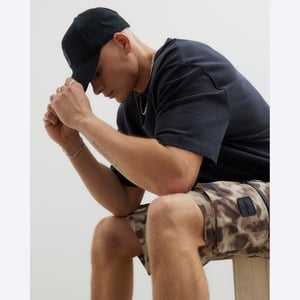 River Island Mens Brown Camouflage Cargo Shorts