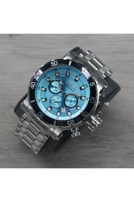 Invicta Coalition Forces 49091 Heren Horloge - Quartz Uurwerk - Roestvrij Staal met blauwe Wijzerplaat - 52mm