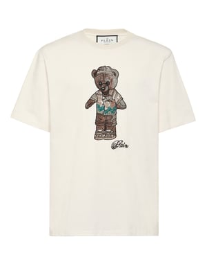 Crystal Round Neck T-Shirt Teddy Bear