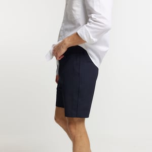 River Island Mens Navy Slim Fit Waffle Shorts