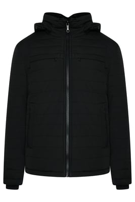 Lionel Hooded Puffer Jacket Black