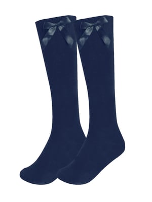 6 Pack Girls Knee High Socks With Bow