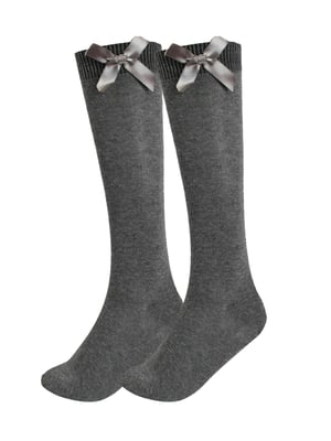 6 Pack Girls Knee High Socks With Bow