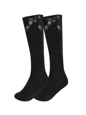 6 Pack Girls Knee High Socks With Bow