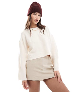 ASOS DESIGN micro mini skort in pinstripe