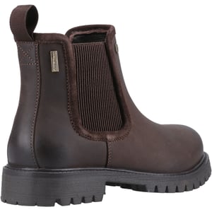 Hunter Canna Dealer Boot Leren Damesschoenen Bruine Platte Chelsea Laarzen