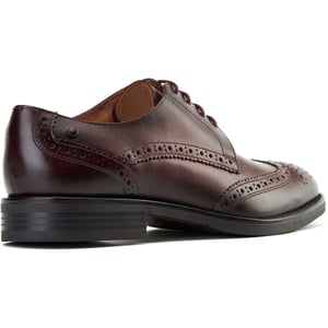 Base London Pocket Läder Herrskor Bordo Brogues