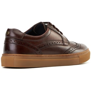 Base London Clapton Leather Men's Burnt Brown Brogues Shoes