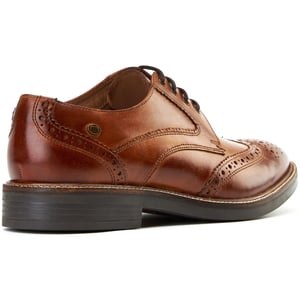 Base London York Leren Heren Brogue Schoenen in Geverfde Tan