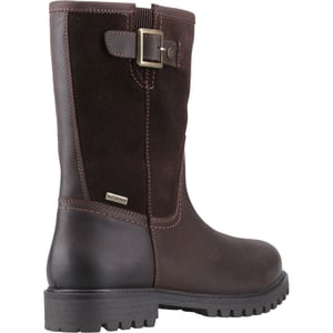 Hunter Canna Ankle Boot Dames Leren Bruine Laarzen
