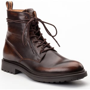 Base London Brunel Leren Herenschoenen Bruine Enkellaarsjes