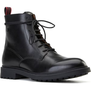 Base London Brunel Leren Heren Zwarte Enkelboots
