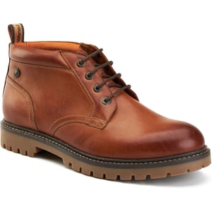 Base London Cobalt Leren Heren Enkellaarzen In Tan