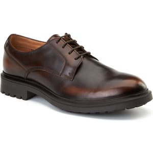 Base London Locke Leren Heren Bruine Veterschoenen