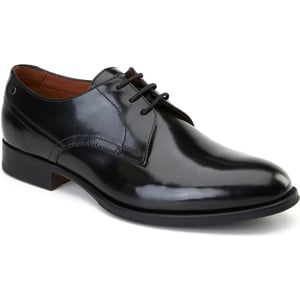 Base London Edison Leren Herenschoenen Met Zwarte Veters.