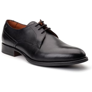 Base London Edison Leren Herenschoenen Met Zwarte Veters.