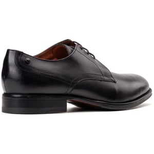 Base London Edison Leren Herenschoenen Met Zwarte Veters.
