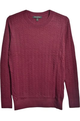 Cable Knit Round Neck Jumper