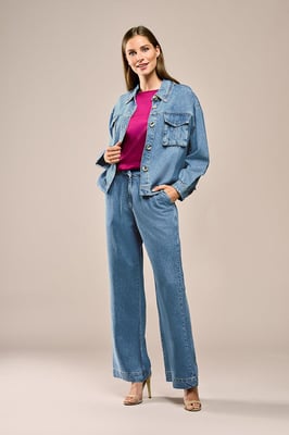 Berry Blouse Denim Blauw