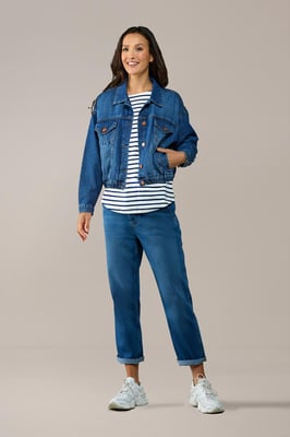 Caroline Tensen Helsinki Oversized Denim Jacket Denim Blue