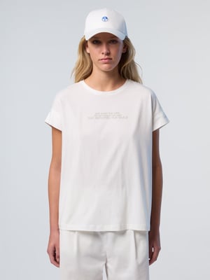 North Sails T-shirt med sloganskrift