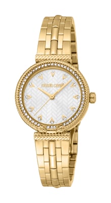 Roberto Cavalli Women Stainless Steel Gold Color Watch