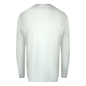 Diesel New D Logo Wit T-shirt Met Lange Mouwen