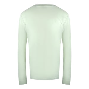 Diesel Monotone Logo Long Sleeve Off White T-shirt