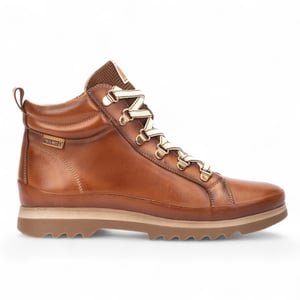 Pikolinos Women’s Brandy Brown Leather Ankle Trainers Boots - Vigo