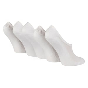 2 Pack Ladies Cushioned Low Cut Shoe Liner Socks with Silicone Heel Grip