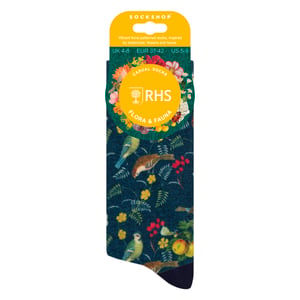 Damnovitetssockor | Roliga färgglada blommönstrade sockor 4-7 UK
