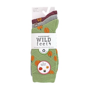 3 Pack Ladies Fashionable Texture Knit Cotton Socks