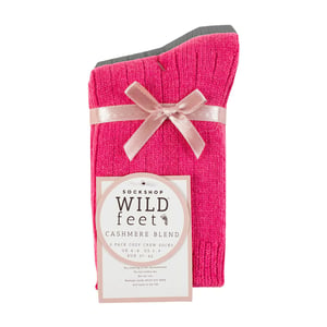 2 Pack Ladies Cashmere Wool Bed Socks for Sleep