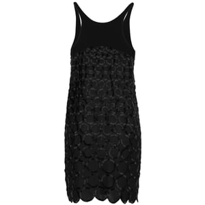 Balenciaga pärlprydd svart klänning - 10-talet