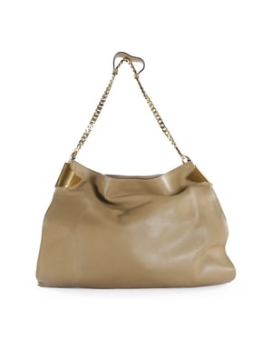 Gucci Beige Lamsleer Grote 1970 Schoudertas
