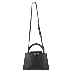 Louis Vuitton Capucines BB handväska i svart läder