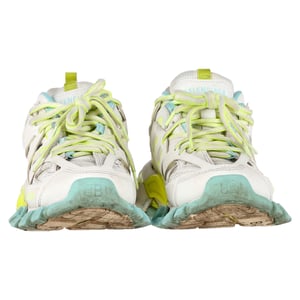 Balenciaga Track Sneakers in White and Neon Polyurethane