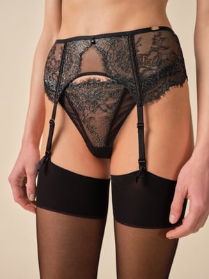 VIP Intrigue Suspender - Black