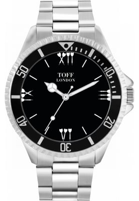 Toff London TLWL-14172 Mens Black Darts Batons Watch