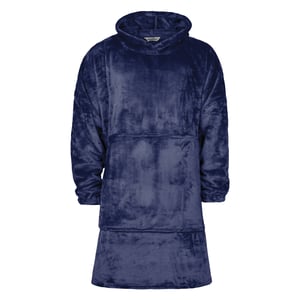 Varm Fleece Oversized Filt Hoodie - Extra Lång Snoodie för Extra Mysighet