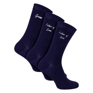 3 Pairs Mens Wedding Socks for Father of the Groom & Bride | Wedding Gift