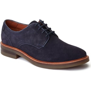 Base London Mawley Leren Herenschoenen In Marineblauwe Oxford-Stijl