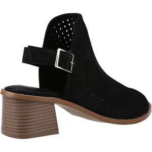 Hush Puppies Louise Klacken Läder Dam Svarta Sandaler