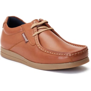 Base London Event Leren Heren Tan Veterschoenen