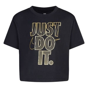 Nike Meisjes Shine Boxy T-Shirt (Zwart)