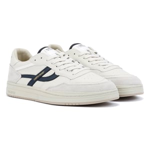 Pompeii Elan Leren Witte Sneakers Voor Heren