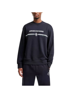 Armani Exchange herensweatshirt met ruitpatroon