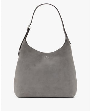 454 Suede Mixed Materials Large Shoulder Bag